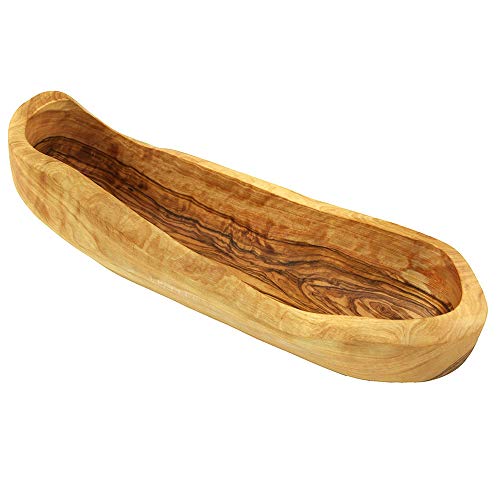 EQT-TEC Panera de madera de olivo, aprox. 30 cm