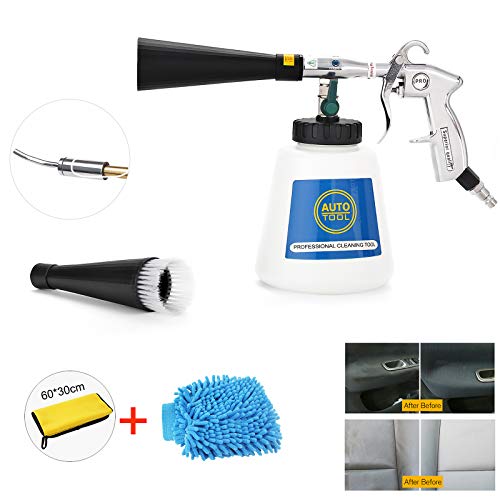EXLECO Pistola de Limpieza Autos, Pistola de Limpiador para Interiores con Botella para Interior Coche EXLECO Pistola de Limpieza Autos, Pistola de Limpiador para Interiores con Botella para Interior Coche