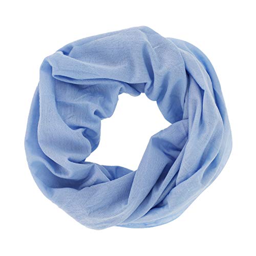 fiebig Pañuelo funcional | Pañuelo elástico para el cuello para niños en tamaño 47 x 35 cm | Bufanda tubular para diferentes variantes de uso (talla única, azul).