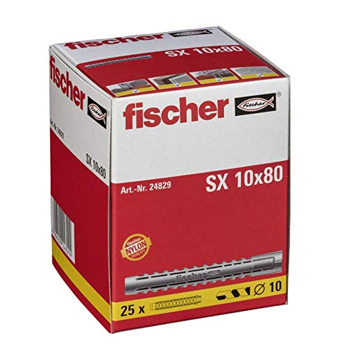 FISCHER 024829 - Taco nylon SX 10x80 L (Envase de 25 ud.)