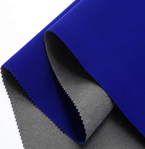 Forro autoadhesivo de terciopelo azul para cajones de joyería, manualidades, proyectos de manualidades, tela de terciopelo, forro de terciopelo de 43,9 x 199,9 cm