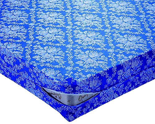 FUNDA colchón AZUL FLORES ESTAMPADO cama 135 x 200cm + 25cm SANITARIO-ECOLOGICA* ANTI-ALERGICA* LAVABLE* ANTI-ACAROS* TRANSPIRABLE* CREMALLERA EN L (pack TOBILLEROS RegalitosTV) (135_x_200_cm )