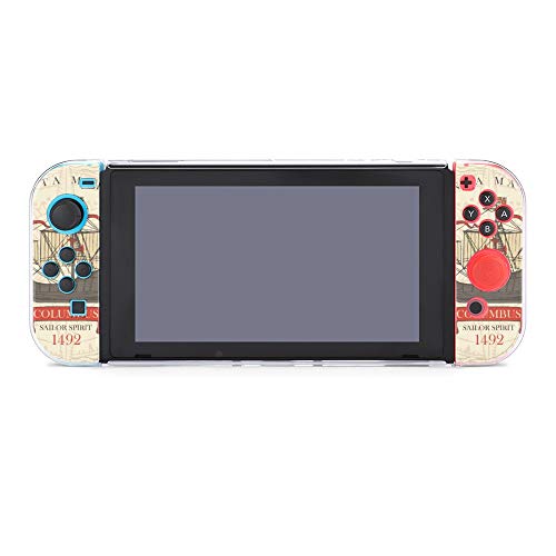 Funda protectora para Nintendo Switch, bandera con diseño vintage de yate de vela para Nintendo Switch y Joy Con Funda protectora para Nintendo Switch, bandera con diseño vintage de yate de vela para Nintendo Switch y Joy Con