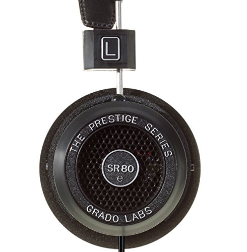 GRADO Auriculares con respaldo abierto de la serie Prestige con cable 8 x 17 x 19 cm Negro