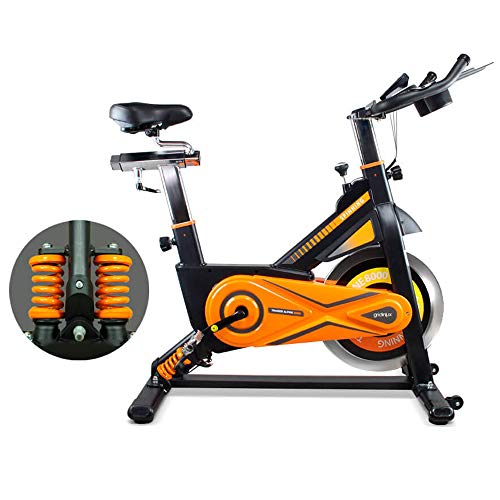 gridinlux. Trainer Alpine 8500. Bicicleta estática Ciclo Indoor. Volante de Inercia 25 kg, Nivel Avanzado, Sistema de Absorción de Impactos, Pantalla LCD, Fitness