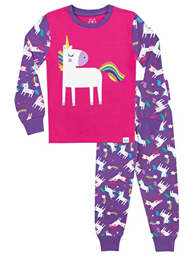 Harry Bear Pijamas para niñas Unicornio Ajuste Ceñido Multicolor 5 a 6 Años