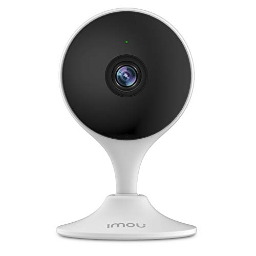 Imou Cámara de Vigilancia WiFi Interior Alexa, Vigilabebes con Visión Nocturna, Sensor de Movimiento, Detección de Sonido Escucha Bebe, Audio de 2 Vías, Almacenamiento en Tarjeta Memoria/Nube, Cue 2