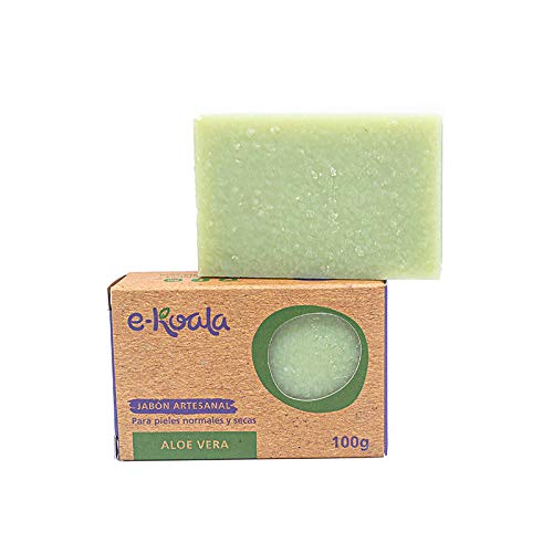 Jabón Artesanal de Aloe Vera con base de aceito de coco | Artesanal hecho a mano | 100gr Jabón Artesanal de Aloe Vera con base de aceito de coco | Artesanal hecho a mano | 100gr