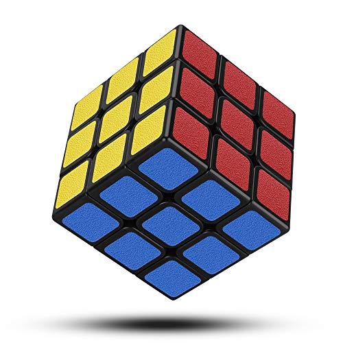 Jooheli Cubo de Velocidad 3X3, Cubo magico 3D Puzzle Cube Easy Turning Smooth Twist Cube Rompecabezas Juguetes para niños Adultos Niños pequeños (Frosted)