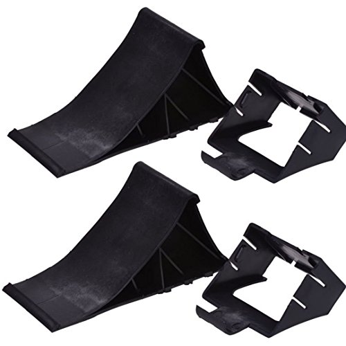Juego completo de cuñas para ruedas, incluye soporte, 2 unidades, 1,6 – 2,0 t, negro, bis 2000 Kg umlaufende Halteschuhe Juego completo de cuñas para ruedas, incluye soporte, 2 unidades, 1,6 – 2,0 t, negro, bis 2000 Kg umlaufende Halteschuhe