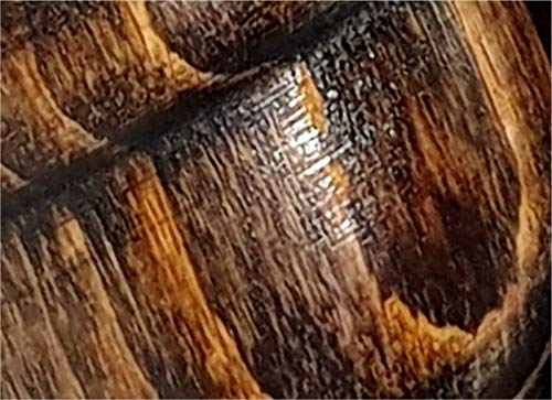 Juego de 4 patas de madera maciza de castaño lavadas para sofás, sillas, reposapiés M8 (8 mm) PKC340