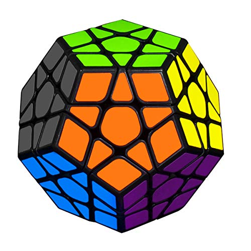 KidsPark 5x5 Megaminx Rubix Cube, 3D Puzzle Magic Cube Toys Dodecaedro Rompecabezas Juguetes educativos para niños y Adultos, Negro