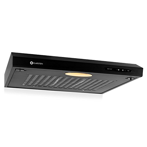 Klarstein UW60BL Campana extractora (210 m³/h Capacidad de extracción, 60 cm de Ancho, Funcionamiento silencioso, 2 filtros extraíbles de Aluminio Lavables, Acero Inoxidable) Klarstein UW60BL Campana extractora (210 m³/h Capacidad de extracción, 60 cm de Ancho, Funcionamiento silencioso, 2 filtros extraíbles de Aluminio Lavables, Acero Inoxidable)