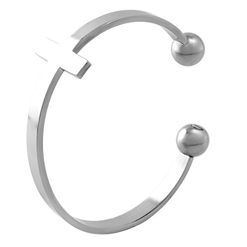 Luxuon JoyeríaPulsera de urna para Cenizas, Brazalete de urna de cremación Cruzada de Acero Inoxidable 316L con joyería Conmemorativa de Recuerdo de Dos Bolas Luxuon JoyeríaPulsera de urna para Cenizas, Brazalete de urna de cremación Cruzada de Acero Inoxidable 316L con joyería Conmemorativa de Recuerdo de Dos Bolas