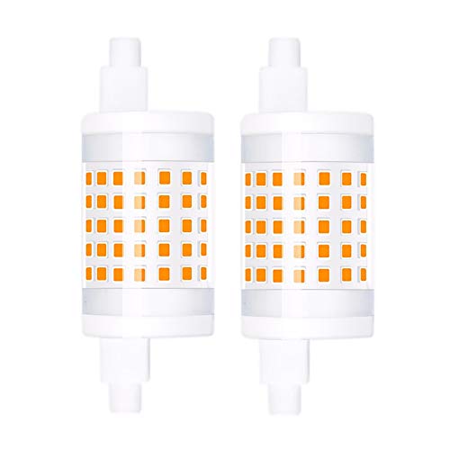 Luxvista Regulable R7s 10W 78mm J78 LED Bombilla, Doble Extremo Reflector Bombilla de intensidad variable con Bajo Consumo, Blanco Frío 6000K, 10W Equivalente a 100W Lámpara Halógena (2-Pack)