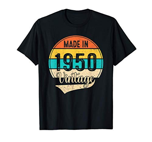 Made In 1950 Nacido En 1950 Vintage 1950 71 Años Cumpleaños Camiseta