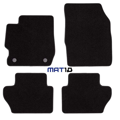 MAT10 000160SV001 – Ford Black Line: Ford KA + año de fabricación 2016 – 06 – X Auto felpudos Auto Alfombrillas Dilour Fieltro punzonado 4 Piezas Negro garantizado