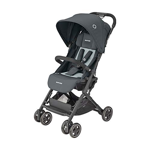 Maxi-Cosi Lara 2 1233750111 Silla Paseo Ligera Y Compacta, Reclinable Y Plegable Con Plegado Fácil, Desde El Nacimiento Hasta 22 Kg (4 Años) Color Essential Graphite