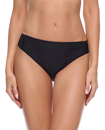 Merry Style Bragas de Bikini Parte de Abajo Bañador Calzoncillos Traje de Baño Mujer D4S (Negro (2), 46)