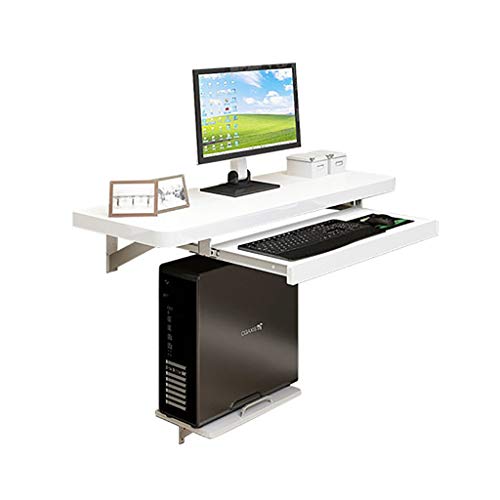 Mesa de Pared Escritorio Pared for Espacios pequeños, Mesa Plegable for computadora con Bandeja de Teclado y Bandeja de Host, Mesa de Madera montada en la Pared fácil de Instalar Mesa de Pared Escritorio Pared for Espacios pequeños, Mesa Plegable for computadora con Bandeja de Teclado y Bandeja de Host, Mesa de Madera montada en la Pared fácil de Instalar