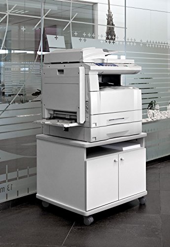 Mesa fotocopiadora e Impresora ber-copian60 Blanco Roto de 56h, 60cm Fondo, 70cm Ancho