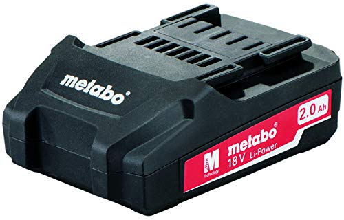 Metabo 6.25596.00 - Batería de recambio para taladro atornillador BS 18 Li (18 V, 1,5 Ah, con cargador SC60Plus, en maletín), 1 unidad