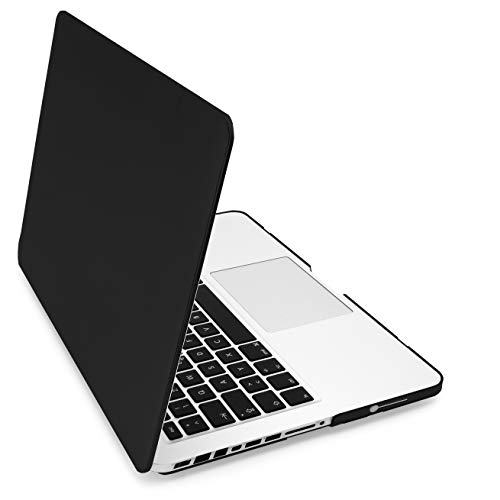 MyGadget Funda Dura Mate para Apple Macbook Pro 13" Antes de 2012 con CD ROM (A1278) - Carcasa Opaca Ultra Delgada - Hard Case - Negro