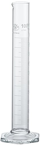 Neolab E-1266 - Cilindro medidor (100 ml, forma alta, Hex Foot, Boro Class B, 1 unidad)