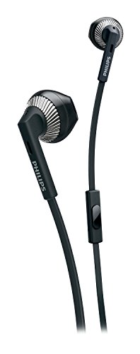 Philips SHE3205BK/00 - Auriculares de botón (con micrófono, Control Remoto Integrado, 3.5 mm), Color Negro