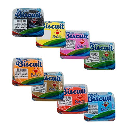 Porcelana fría para modelar - Pack 8 colores de 100gr cada uno - Negro, Rojo pasión, Naranja, Azul claro, Amarillo oro, Magenta y Verde hoja - Para manualidades - Sin horno - Pasta para modelar Porcelana fría para modelar - Pack 8 colores de 100gr cada uno - Negro, Rojo pasión, Naranja, Azul claro, Amarillo oro, Magenta y Verde hoja - Para manualidades - Sin horno - Pasta para modelar