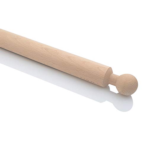 PRIMOLEGNO Rodillo profesional de cocina de 100 cm de largo (1 metro) | Madera maciza curada 2 años | Indeformable | Grosor + Resistencia PRIMOLEGNO Rodillo profesional de cocina de 100 cm de largo (1 metro) | Madera maciza curada 2 años | Indeformable | Grosor + Resistencia