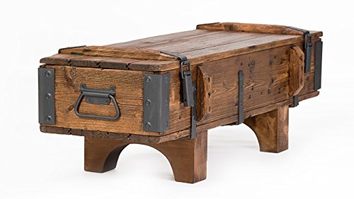 Propio diseño rústico mesa de café de madera pino pecho tronco caja de manta Vintage Cottage 105 cm / 37 cm/ 38 cm