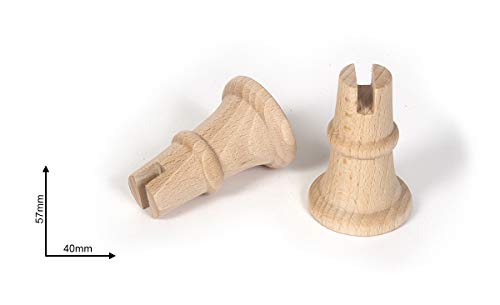 Ref: 19131 Soporte torneado de madera para utilizar en las bases exposición. Medidas: 57 mm alto Ø40 Conjunto de 2 unidades. Ref: 19131 Soporte torneado de madera para utilizar en las bases exposición. Medidas: 57 mm alto Ø40 Conjunto de 2 unidades.