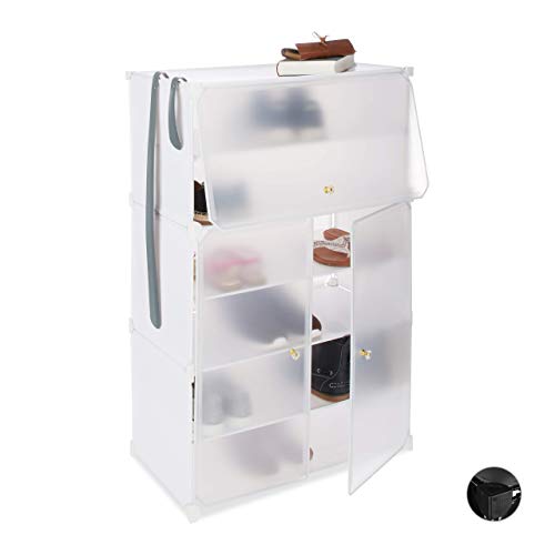 Relaxdays Zapatero Modular con 6 Compartimentos, Blanco, 94 X 61.5 X 31.5 Cm Relaxdays Zapatero Modular con 6 Compartimentos, Blanco, 94 X 61.5 X 31.5 Cm