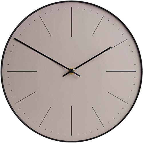 Reloj de pared moderno sin ruido de tictac, analógico con esfera de colores, diámetro de 29 cm (gris) Reloj de pared moderno sin ruido de tictac, analógico con esfera de colores, diámetro de 29 cm (gris)