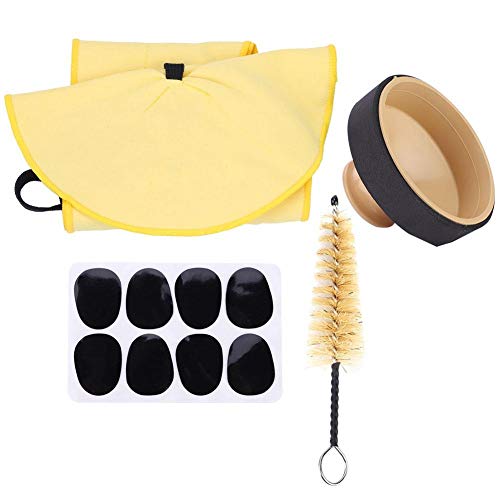 RiToEasysports Kit Sax, Slade 4 en 1 Sax Sets Sax Silencieux Tapis Muets Pinceau Chiffon De Nettoyage Sax Pièces Sax Accessoire pour Alto Sax Sax Nettoyage Et Soins Accessoires Instrument À Vent