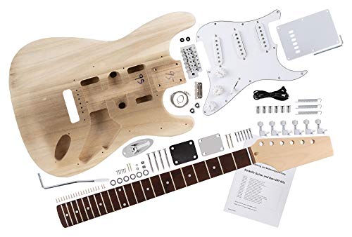 Rocktile DIYST - Kit completo montaje de guitarra eléctrica tipo ST