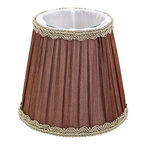 Samger Pantalla de Lámpara Diámetro superior 8,5 cm Diámetro inferior 12,5 cm Altura 11 cm Repuesto Pantalla para sala de estar dormitorio Marrón Samger Pantalla de Lámpara Diámetro superior 8,5 cm Diámetro inferior 12,5 cm Altura 11 cm Repuesto Pantalla para sala de estar dormitorio Marrón
