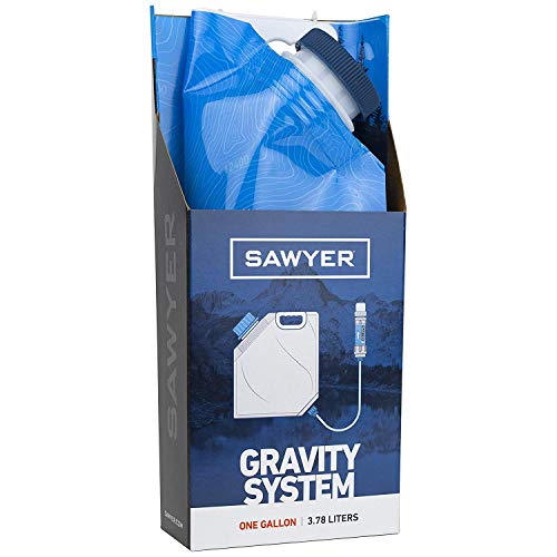 Sawyer Products SP160 Sistema de filtración de agua por gravedad de un galón con filtro MINI de doble rosca