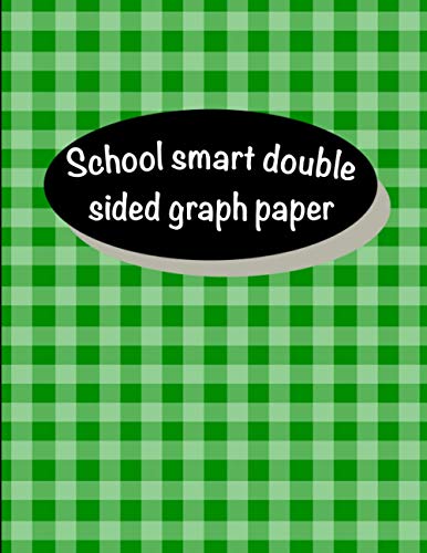 School Smart Double Sided Graph Paper: Grid Paper for Math, 8.5 x 11 inch, 120 pages,