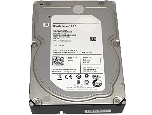 Seagate Constellation ES ST4000NM0033 - Disco duro interno para empresas (4 TB, 7200 RPM, 128 MB, SATA, 6 Gb/s, 3,5 pulgadas, OEM, con garantía de 3 años