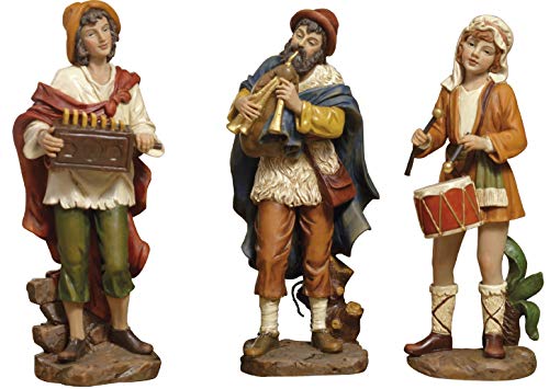 Set 3 Figuras músicos Belén 15 cm de resina by paben Set 3 Figuras músicos Belén 15 cm de resina by paben