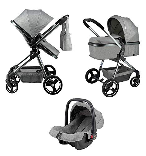 Star Ibaby City Plus - Cochecito de bebe 3 en 1 hasta 22 KG - Incluido Grupo 0 Plus + Bolso Maternal + Saco de Invierno Star Ibaby City Plus - Cochecito de bebe 3 en 1 hasta 22 KG - Incluido Grupo 0 Plus + Bolso Maternal + Saco de Invierno
