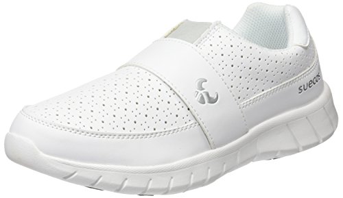 Suecos Edda, Zapatos de Trabajo Unisex Adulto, Blanco (White), 41 EU