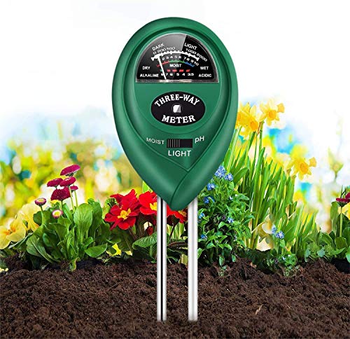 SUFUS Medidor de Suelo, Humedad del Suelo 3 en 1 Medidor de PH Medidor de Luz/Humedad/Ácido y Álcali para Plantas de Suelo/Flor/Césped en Interior o Exterior SUFUS Medidor de Suelo, Humedad del Suelo 3 en 1 Medidor de PH Medidor de Luz/Humedad/Ácido y Álcali para Plantas de Suelo/Flor/Césped en Interior o Exterior