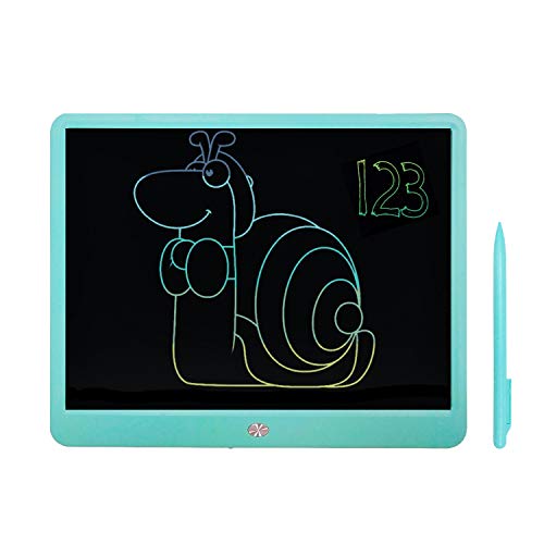 Tableta de Escritura LCD Mejorada de 15 Pulgadas, Tablero de garabatos de Dibujo con gráficos borrables Coloridos, Escritura a Mano de Negocios, Oficina de la Escuela