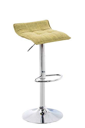 Taburete De Bar Madison Tapizado En Tela I Taburete De Cocina Regulable En Altura I Taburete Alto con Base De Metal Cromado I Color:, Color:Verde Claro Taburete De Bar Madison Tapizado En Tela I Taburete De Cocina Regulable En Altura I Taburete Alto con Base De Metal Cromado I Color:, Color:Verde Claro