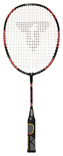 Talbot Torro Raqueta de Aprendizaje de Badminton Eli Mini, Longitud Acortada 53 cm, Mango de Aprendizaje, Cabeza en Forma de Gota, Rojo/Negro, 419612