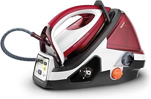 Tefal GV9064 Pro Express Care - Plancha de vapor con estación (2400 W, apagado automático, antical, inalámbrica, 490 g de vapor, vapor de presión de 7,3 bares) Tefal GV9064 Pro Express Care - Plancha de vapor con estación (2400 W, apagado automático, antical, inalámbrica, 490 g de vapor, vapor de presión de 7,3 bares)