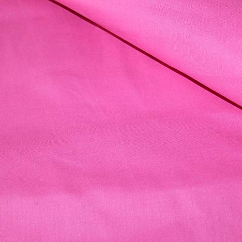 Tela de algodón 100 % monocolor para niños, por metros, artesanía, tela de costura, color rosa, 100 x 160 cm (9,99/m))